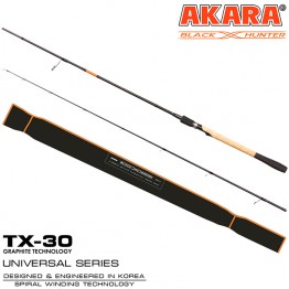 Спиннинг Akara Black Hunter 862 MH, углеволокно, штекерный, 2.6 м, тест: 12-37 г, 175 г